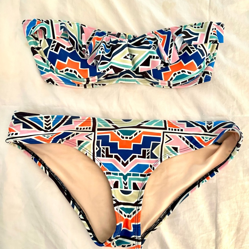 Mara Hoffman Ruffle Bikini Set